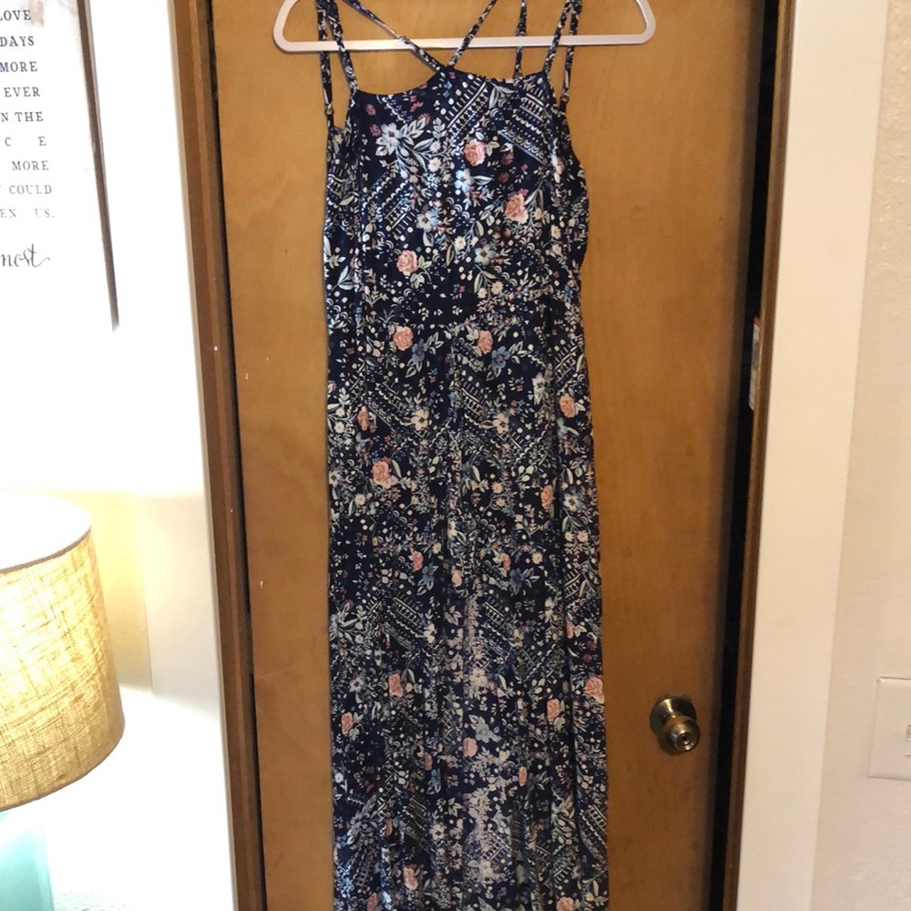 Long dress with romper underneath